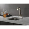 Delta Pivotal Polished Nickel Finish Single Handle Bar Sink Faucet D1993LFPN