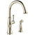 Delta Cassidy Collection Polished Nickel Finish Single Lever Handle Kitchen Sink Faucet with Side Spray 751594