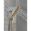 Delta Champagne Bronze Finish H2Okinetic 4-Setting Modern Slide Bar Hand Shower with Hose D51140CZ