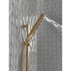 Delta Champagne Bronze Finish H2Okinetic 4-Setting Modern Slide Bar Hand Shower with Hose D51140CZ