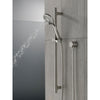 Delta Stainless Steel Finish 4-Setting Hand Shower Spray with Slide Bar, Hose, and Wall Elbow D51361SS