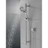 Delta Chrome Finish 4-Setting Hand Shower Spray with Slide Bar, Hose, and Wall Elbow D51361