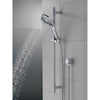 Delta Chrome Finish 4-Setting Hand Shower Spray with Slide Bar, Hose, and Wall Elbow D51361