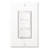 Broan QTX110HL Ceiling Mount Ultra White Silent Bathroom Exhaust Vent Fan with Light and Heater INCLUDES 3 Switch 4-Function Heater, Fan, Light, Night-Light Wall Control Kit