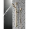 Delta Polished Nickel Finish H2Okinetic Modern 3-Setting Slide Bar Hand Shower with Hose D51799PN