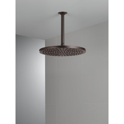Delta Venetian Bronze Finish 11-3/4" Large Round 2.5 GPM Single-Setting Modern Metal Raincan Shower Head D52158RB25