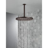 Delta Venetian Bronze Finish 11-3/4" Large Round 1.75 GPM Single-Setting Modern Metal Raincan Shower Head D52158RB