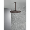 Delta Venetian Bronze Finish 11-3/4" Large Round 1.75 GPM Single-Setting Modern Metal Raincan Shower Head D52158RB