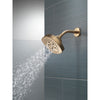 Delta Champagne Bronze Finish 5-Setting H2Okinetic Shower Head D52663CZ