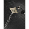 Delta Polished Nickel Finish H2Okinetic 5-Setting Angular Modern Raincan Shower Head D52664PN