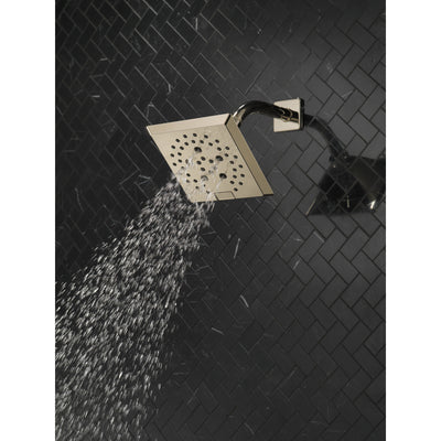 Delta Polished Nickel Finish H2Okinetic 5-Setting Angular Modern Raincan Shower Head D52664PN