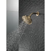 Delta Champagne Bronze Finish H2Okinetic 5-Setting Traditional Raincan Shower Head D52669CZ