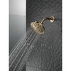 Delta Champagne Bronze Finish H2Okinetic 5-Setting Traditional Raincan Shower Head D52669CZ