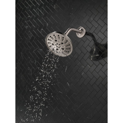 Delta Stainless Steel Finish H2Okinetic 5-Setting Traditional Raincan Shower Head D52669SS