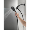 Delta Matte Black Finish SureDock 7-Setting Shower Arm Mount Hand Sprayer D54710BLPK