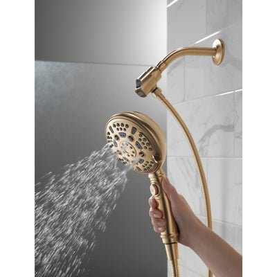 Delta Champagne Bronze Finish SureDock 7-Setting Shower Arm Mount Hand Sprayer D54710CZPK