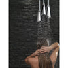 Delta Chrome Finish 2.5 GPM Zura H2OKinetic Pendant Triple Ceiling Mount Raincan Shower Head D5714025