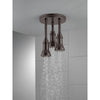 Delta Venetian Bronze Finish 2.5 GPM H2Okinetic Pendant Triple Ceiling Mount Raincan Shower Head D57190RB25