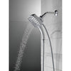 Delta Chrome Finish H2Okinetic In2ition 5-Setting Modern Two-in-One Showerhead Hand Shower Combo D58474