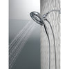Delta Chrome Finish H2Okinetic In2ition 5-Setting Two-in-One Showerhead and Handheld Sprayer D5848025PK