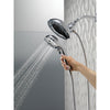 Delta Chrome Finish H2Okinetic In2ition 5-Setting Two-in-One Showerhead and Handheld Sprayer D5848025PK