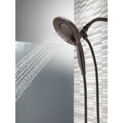 Delta Venetian Bronze Finish In2ition HSSH 2.5 GPM 5-Setting Dual Hand Shower and Showerhead Spray D58569RB25PK