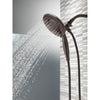 Delta Venetian Bronze Finish In2ition HSSH 2.5 GPM 5-Setting Dual Hand Shower and Showerhead Spray D58569RB25PK