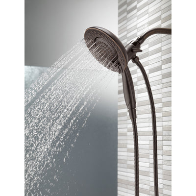 Delta Venetian Bronze Finish In2ition HSSH 2.5 GPM 5-Setting Dual Hand Shower and Showerhead Spray D58569RB25PK