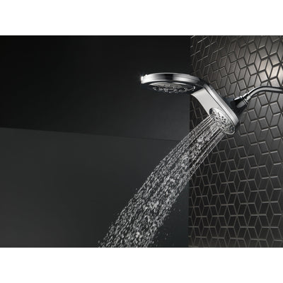 Delta Chrome Finish HydroRain H2Okinetic 5-Setting Two-in-One Shower Head D5858125PK