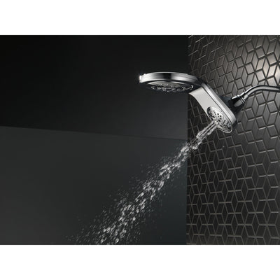 Delta Chrome Finish HydroRain H2Okinetic 5-Setting Two-in-One Shower Head D5858125PK