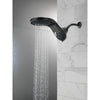 Delta Matte Black Finish HydroRain H2Okinetic 5-Setting Two-in-One Shower Head D58581BLPK