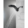 Delta Matte Black Finish HydroRain H2Okinetic 5-Setting Two-in-One Shower Head D58581BLPK