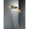 Delta Champagne Bronze Finish HydroRain H2Okinetic 5-Setting Two-in-One Shower Head D58581CZPK