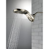 Delta Polished Nickel Finish HydroRain H2Okinetic 5-Setting Two-in-One Shower Head D58581PN25PK