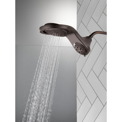 Delta Venetian Bronze Finish HydroRain H2Okinetic In2ition 5-Setting Two-in-One Showerhead D58581RBPK