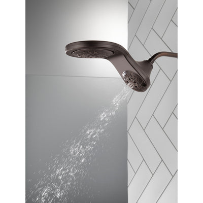 Delta Venetian Bronze Finish HydroRain H2Okinetic 5-Setting Two-in-One Shower Head D58581RB25PK