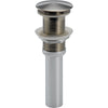 Delta Stainless Steel Finish Push-Up Bathroom Sink Drain without Overflow 609646