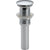 Delta Push Pop-Up Drain Assembly in Chrome with Less Overflow Holes 609642