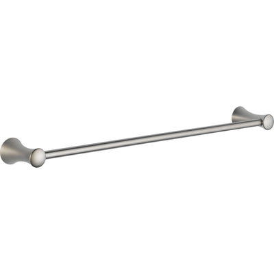 Delta Stainless Steel Finish Lahara Centerset Bathroom Faucet, 24" Towel Bar, Towel Ring, Paper Holder, Shower Faucet INCLUDES Valve Package D038CR