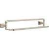 Delta Dryden Stainless Steel Finish DELUXE Accessory Set: 24" Single and Double Towel Bar, Paper Holder, Towel Ring, Robe Hook, Tank Lever D10036AP