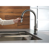 Delta Trinsic Black Stainless Steel Finish Single Handle Pull-Down Kitchen Faucet with Touch2O D9159TKSDST