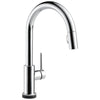 Delta Trinsic Chrome Finish VoiceIQ Single-Handle Pull-Down Kitchen Faucet with Touch2O Technology D9159TVDST