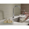 Delta Trinsic Chrome Finish VoiceIQ Single-Handle Pull-Down Kitchen Faucet with Touch2O Technology D9159TVDST