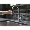 Delta Trinsic Arctic Stainless Steel Finish Single Handle Pull-Down Bar/Prep Kitchen Limited Swivel D9959ARLSDST