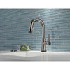 Delta Trinsic Black Stainless Steel Finish Single Handle Pull-Down Bar/Prep Sink Faucet with Touch2O D9959TKSDST