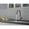 Delta Mateo Black Stainless Steel Finish Single Handle Pull-Down Bar/Prep Sink Faucet D9983KSDST