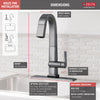 Delta Pivotal Arctic Stainless Steel Finish Single Handle Pull Down Bar/Prep Faucet With Touch2O Technology D9993TARDST