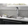 Delta Pivotal Arctic Stainless Steel Finish Single Handle Pull Down Bar/Prep Faucet With Touch2O Technology D9993TARDST