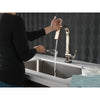 Delta Pivotal Polished Nickel Finish Single Handle Pull Down Bar/Prep Faucet With Touch2O Technology D9993TPNDST
