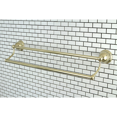 Bathroom Accessory Polished Brass 24" Double Towel Bar Dual Towel Rack BA3963PB